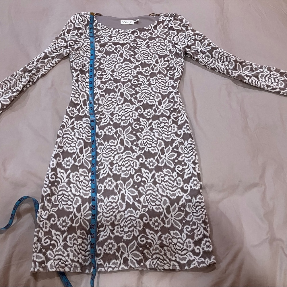 Eliza J Long Sleeve Dress - Light Purple